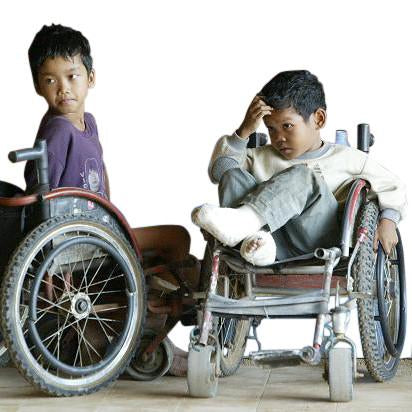 Give a gift that matters: a donation in your friend's name. Your gift will provide one wheelchair for a landmine survivor. Wheelchairs are produced on site at m